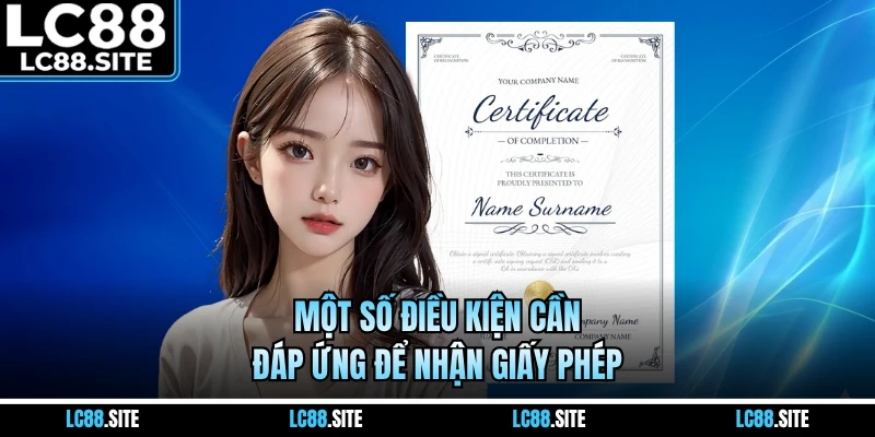 Một số điều kiện cần đáp ứng để nhận giấy phép